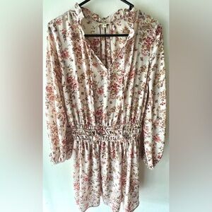Floral Bohemian Longsleeve Dress size Small NWOT